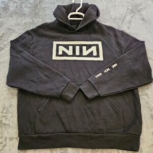 Nine Inch Nails NIN Peel It Back Tour 2025 Hoodie Washed Black Mens Medium